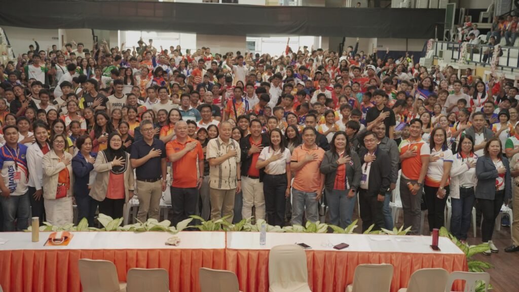 Student-athletes from across Misamis Occidental take their Pledge of Sportsmanship during the Send-off Ceremony at the Asenso Misamis Occidental Sports and Cultural Center (AMOSAC) on March 10, joined by Governor Henry S. Oaminal. The ceremony marks the official send-off of the province's delegation and highlights the values of discipline, unity, and fair play.