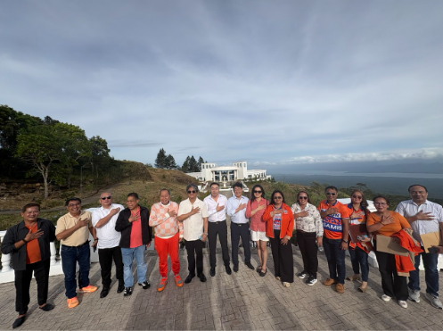 A photo at the AGG featuring Henry S. Oaminal with a delegation of Korean investors during their visit to Misamis Occidental. Despite travel advisories, the investors explored potential business and investment opportunities in the province, highlighting confidence in its growth and development potential.
