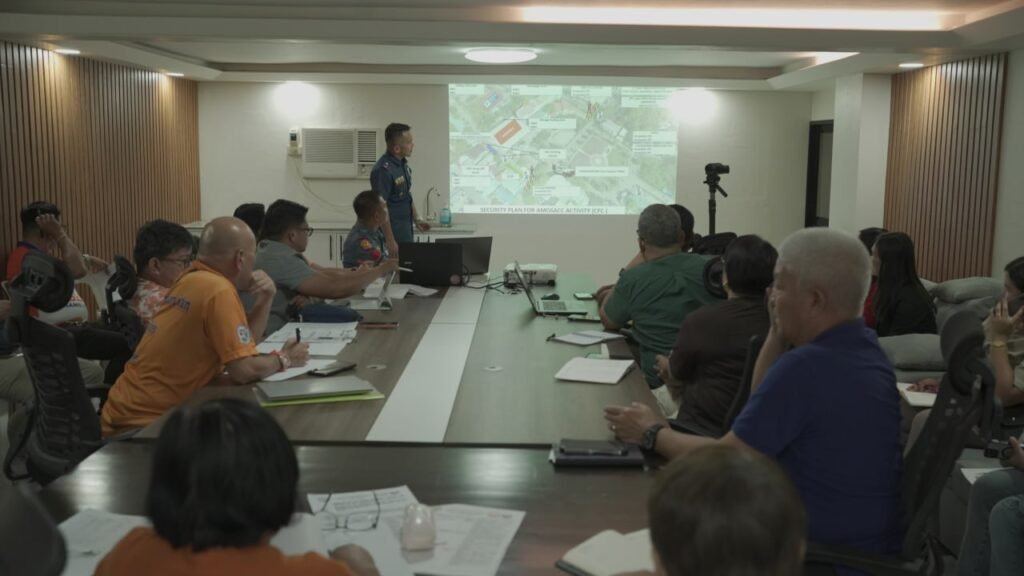 The Provincial Government meets with the CFC Committee to discuss venue and event details for the upcoming Mindanao Weekend Retreat in Misamis Occidental on March 13-15.