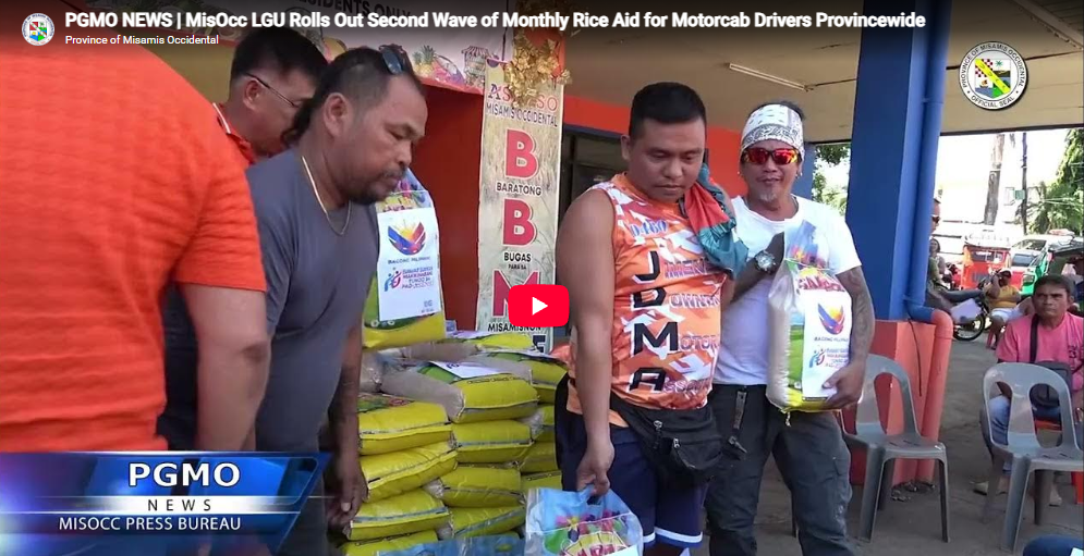 PGMO NEWS | MisOcc LGU Rolls Out Second Wave of Monthly Rice Aid for Motorcab Drivers Provincewide screenshot 2026 08 25 094531