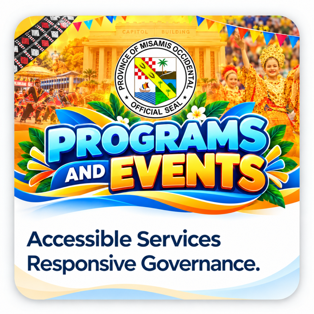 misamis occidental programs and events poster
